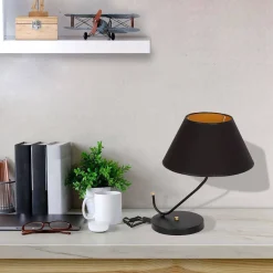 Lampa stołowa VICTORIA BLACK 1xE27 (MLP4914) - Milagro