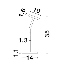 Lampa stołowa wewnętrzna PASORAPA (LE44680) - Luces Exclusivas