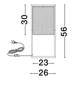 Lampa stołowa wewnętrzna SECHURA (LE44863) - Luces Exclusivas