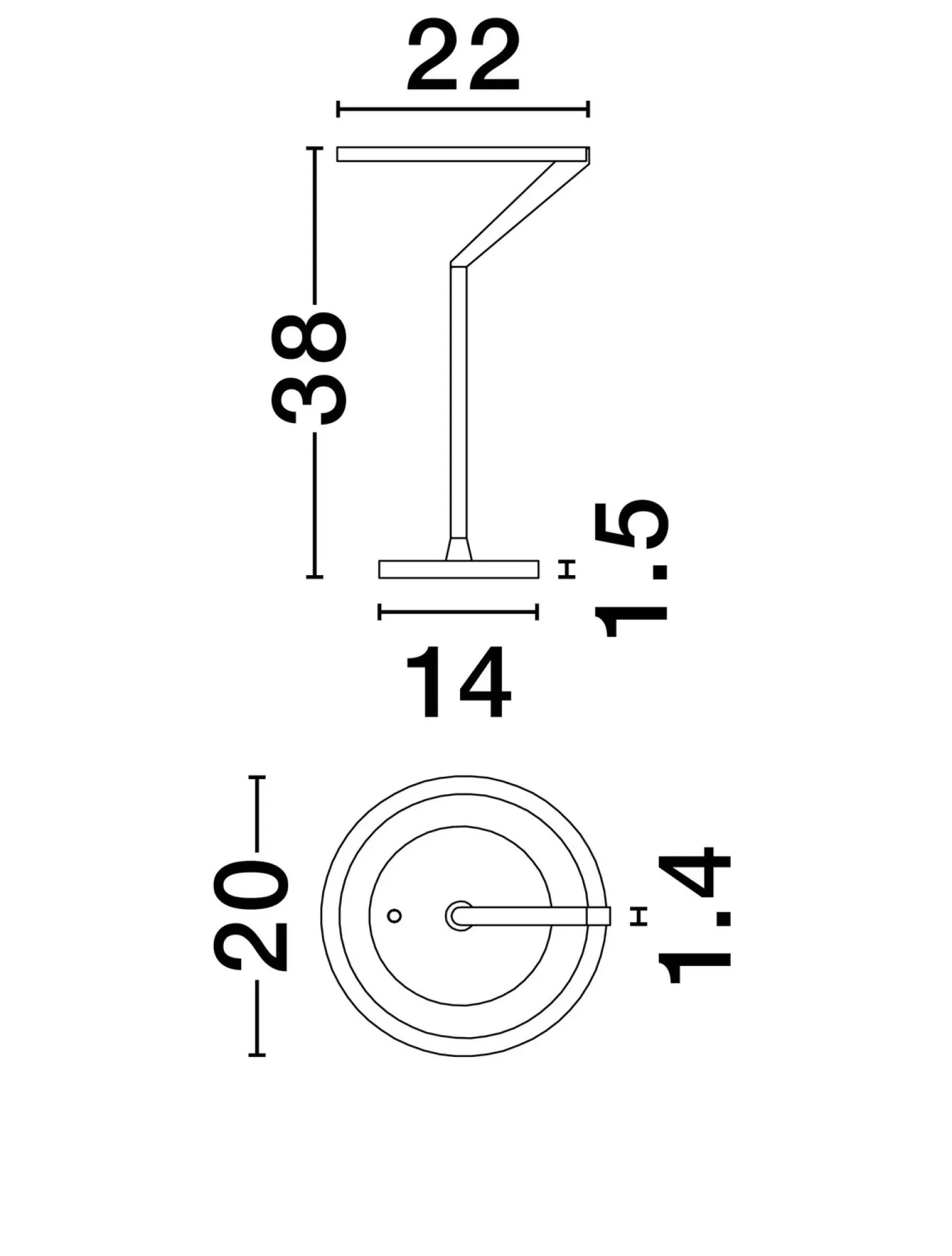 Lampa stołowa wewnętrzna ZUDANEZ (LE44770) - Luces Exclusivas