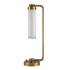 Lampa stołowa Wynwood - 1 źródło światła - Vintage mosiądz (QN-WYNWOOD-TL-VBS) - Quintiesse