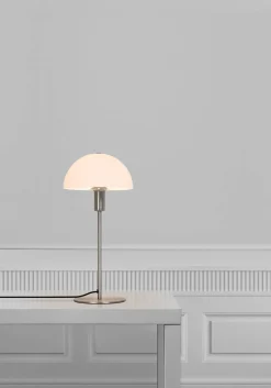 Lampa stołowa ze szklanym kloszem ELLEN Nordlux E14 40W Metal Stal szczotkowana