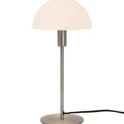 Lampa stołowa ze szklanym kloszem ELLEN Nordlux E14 40W Metal Stal szczotkowana