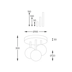 Lampa sufitowa ALI (5644) - Zuma Line