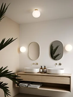 Lampa sufitowa ALTON mleczne szkło / mosiądz (2010506001) - Nordlux