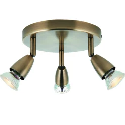 Lampa sufitowa Amalfi 3lt round antique brass 35W (60997) - Saxby