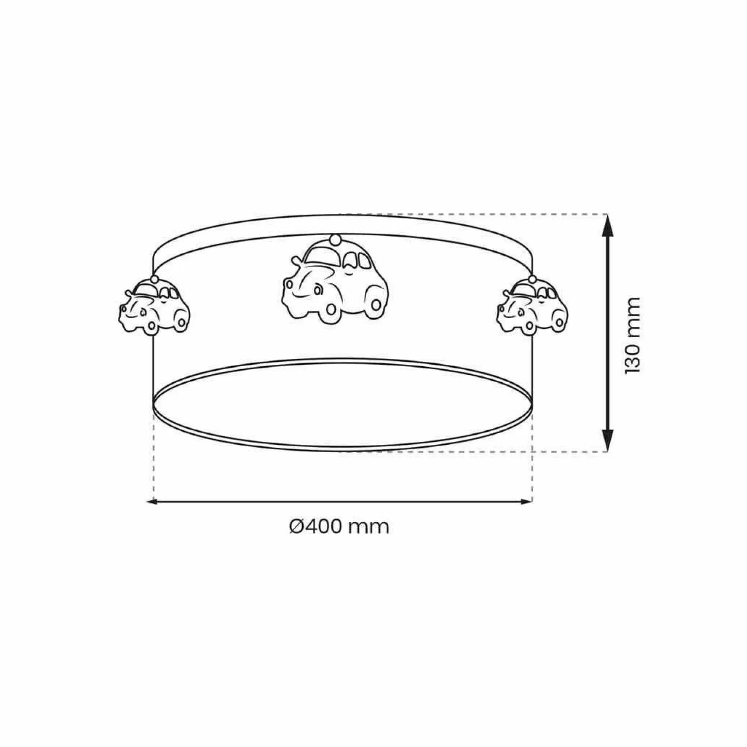Lampa sufitowa AUTOMOBILE 2xE27 (MLP8285) - Milagro