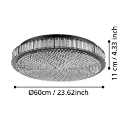 Lampa Sufitowa BALPARDA czarna (390249) - EGLO