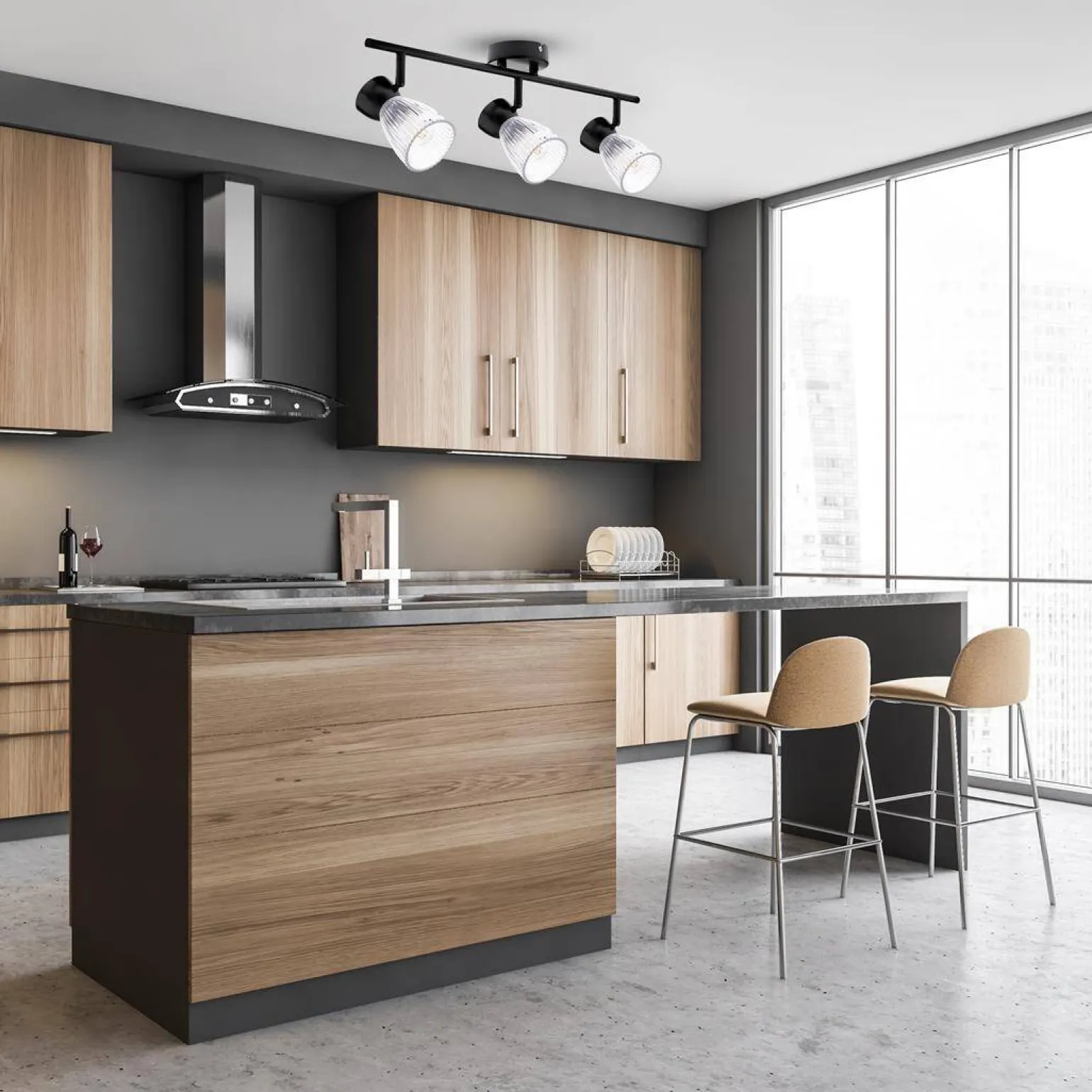 Lampa sufitowa BEST BLACK 3 (ML9972) - Milagro