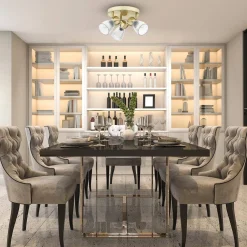 Lampa sufitowa BEST GOLD (round) (ML9977) - Milagro