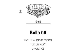Lampa sufitowa BOLLA 58 (AZ3084) - Azzardo