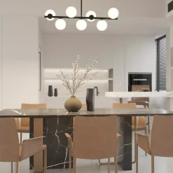 Lampa Sufitowa Bolti 7xE14 czarna (PLC0104-BK) - Yaskr