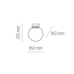 Lampa sufitowa CELESTE 1 PŁ (6216) - TK Lighting