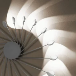 Lampa sufitowa, ścienna HELIX Biała (0047.11.BI DIM) - Vivida