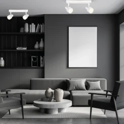 Lampa sufitowa Cino Spot 2 biała (ML9946) - Milagro