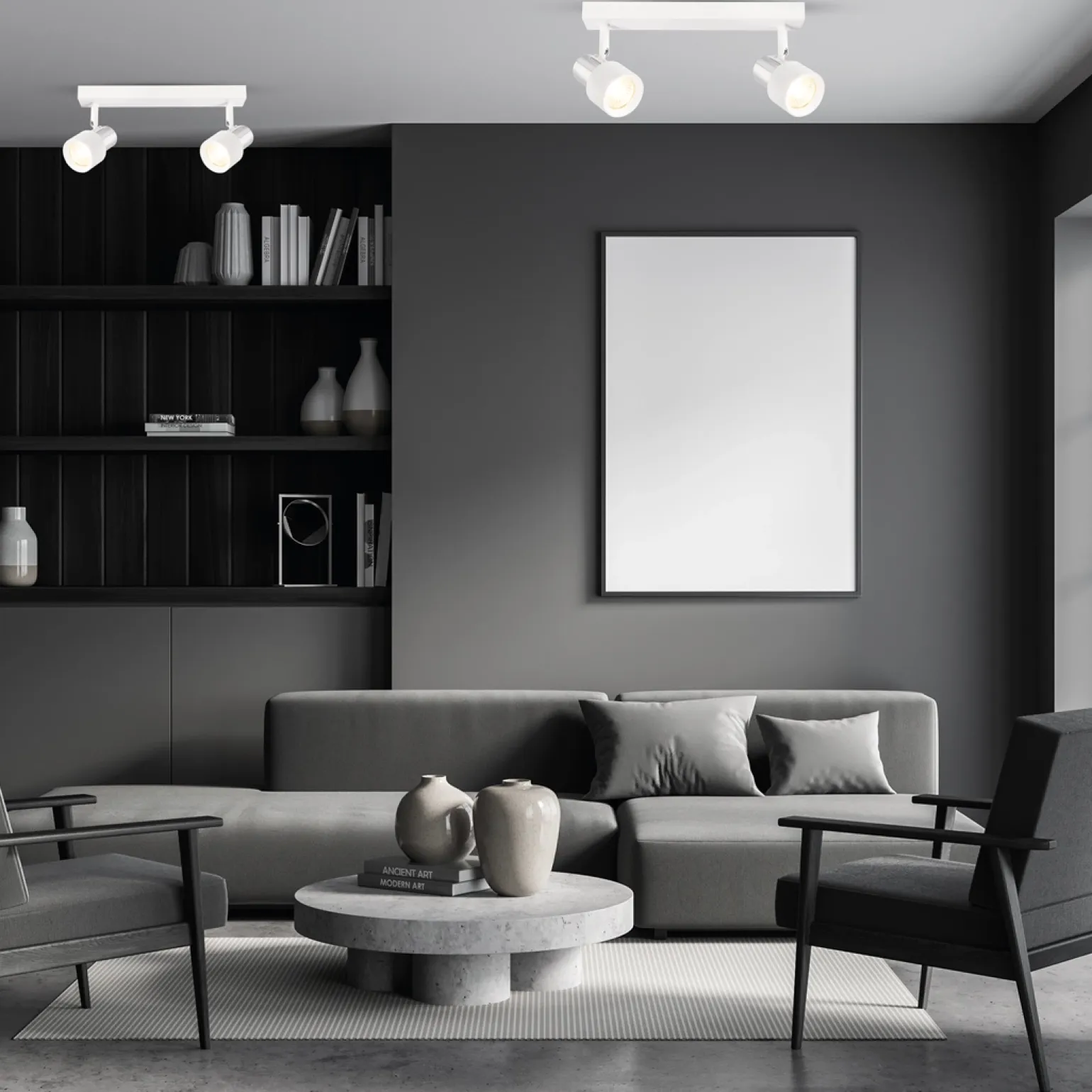 Lampa sufitowa Cino Spot 2 biała (ML9946) - Milagro