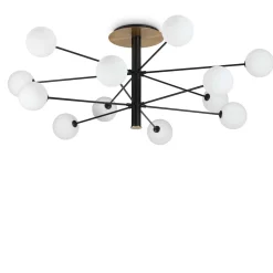 Lampa Sufitowa COSMOPOLITAN Czarny (COSMOPOLITAN_PL12_NERO_OTTONE) - Ideal Lux