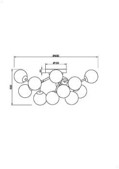 Lampa sufitowa Dallas (MOD545CL-12B) - Maytoni