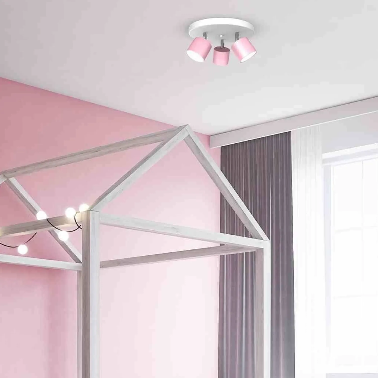 Lampa sufitowa DIXIE PINK 3xGX53 (MLP7612) - Milagro