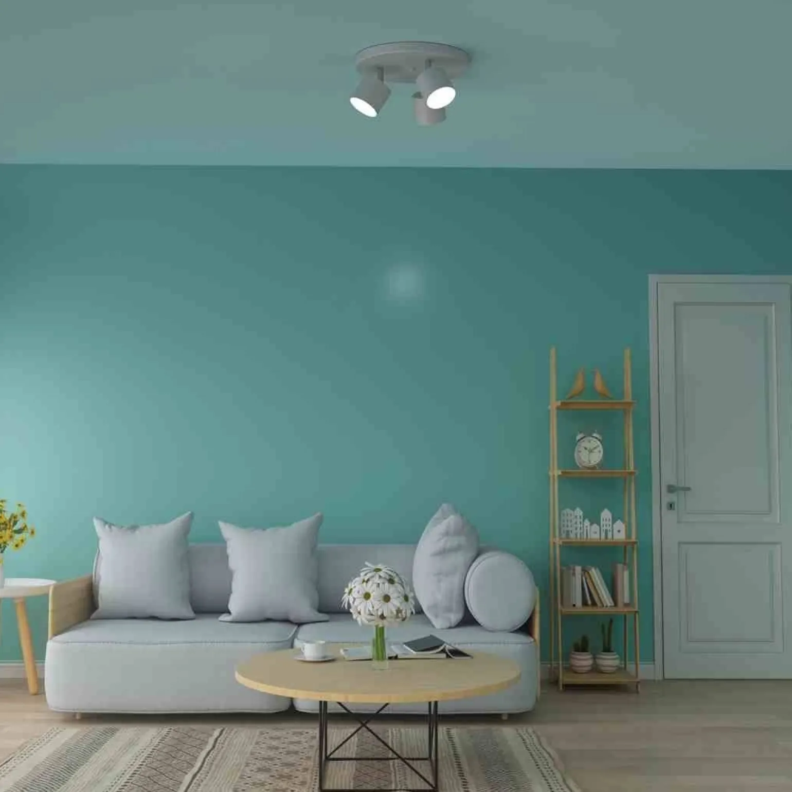 Lampa sufitowa DIXIE WHITE 3xGX53 (MLP7597) - Milagro