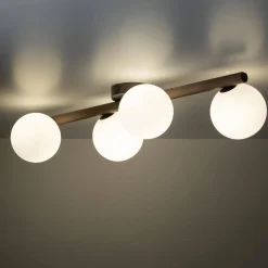 Lampa sufitowa ESTERA WOOD ORZECH 4 PŁ (10270) - TK Lighting