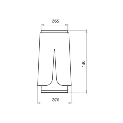 Lampa sufitowa FLOWER WHITE CHROME DOWNLIGHT 1xGU10 (ML0270) - Milagro