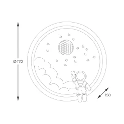 Lampa sufitowa FOCUS (MX4020-1-DWD) - Zuma Line