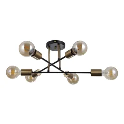 Lampa sufitowa Formio (PND-4052-6-BL-HBR) - Italux