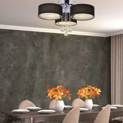 Lampa sufitowa GAMBELA 3 czarna (LP-991/3C BK) - Light Prestige