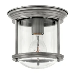 Lampa sufitowa Hadrian - Antyczny nikiel (QN-HADRIAN-MINI-F-AN-CLEAR) - Quintiesse