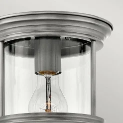 Lampa sufitowa Hadrian - Antyczny nikiel (QN-HADRIAN-MINI-F-AN-CLEAR) - Quintiesse