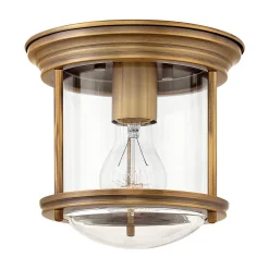 Lampa sufitowa Hadrian - Szczotkowany brąz (QN-HADRIAN-MINI-F-BR-CLEAR) - Quintiesse