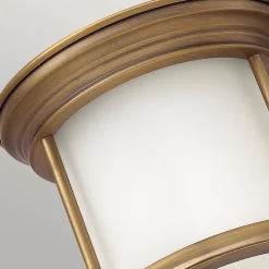 Lampa sufitowa Hadrian - Szczotkowany brąz (QN-HADRIAN-MINI-F-BR-OPAL) - Quintiesse