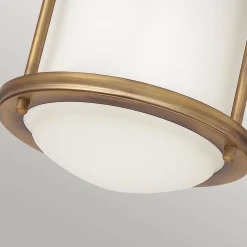 Lampa sufitowa Hadrian - Szczotkowany brąz (QN-HADRIAN-MINI-F-BR-OPAL) - Quintiesse