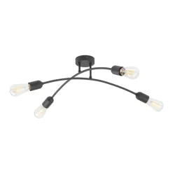 Lampa sufitowa HELIX czarna 4 PŁ (4687) - TK Lighting
