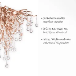 Lampa sufitowa ICICLE 50 cm (8091-11) - Paul Neuhaus