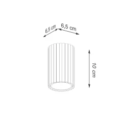 Lampa sufitowa KARBON 10 taupe (SL.1758) - Sollux Lighting