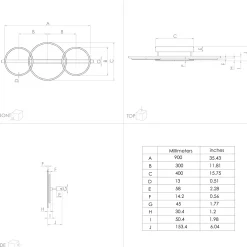 Lampa Sufitowa LANACERA czarna (390086) - EGLO