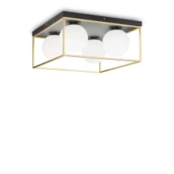 Lampa Sufitowa LINGOTTO Mosiądz (LINGOTTO_PL4_OTTONE) - Ideal Lux