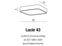 Lampa sufitowa Lucie 43 (LC3512) Azzardo