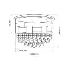 Lampa sufitowa LUXURIA 9 (ML8884) - Milagro