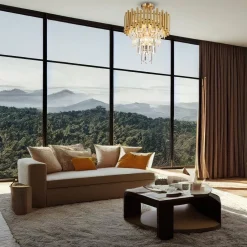 Lampa sufitowa MADISON GOLD 9xE14 (ML8806) - Milagro