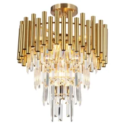 Lampa sufitowa MADISON GOLD 9xE14 (ML8806) - Milagro