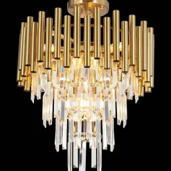 Lampa sufitowa MADISON GOLD 9xE14 (ML8806) - Milagro