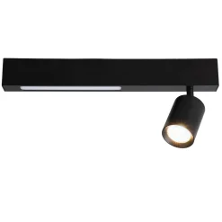 Lampa Sufitowa Magnet 9W+1xGU10 3000/4000K Czarny (ML1130) - Milagro