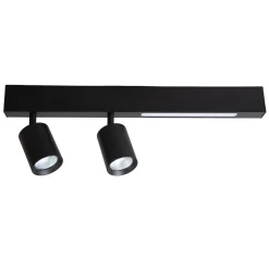 Lampa Sufitowa Magnet 9W+2xGU10 3000/4000K Czarny (ML1132) - Milagro