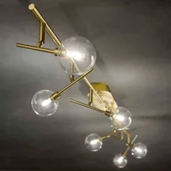 Lampa Sufitowa MARACAS Mosiądz (MARACAS_PL6_OTTONE) - Ideal Lux