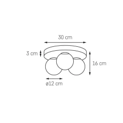 Lampa sufitowa MIJA PLAFON (30669303) - KASPA