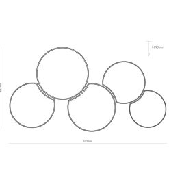 Lampa sufitowa MONA KIDS 5 PŁ (3277) - TK Lighting