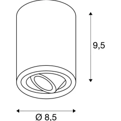 Lampa sufitowa natynkowa TRILEDO ROUND (1002012) - SLV